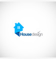 house design company logo vector image