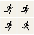 running men vector image vector image
