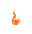 fox logo icon template vector image