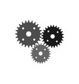 gear icon in flat style wheel symbol image vector image vector image