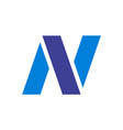 letter n icon logo vector image vector image