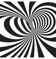abstract optical background in black and white vector image vector image