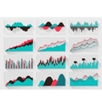 charts elements for business infographics vector image vector image