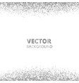 sparkling glitter border frame falling silver vector image vector image