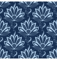 blue persian paisley seamless floral pattern vector image