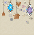 christmas card vector image