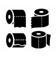 toilet paper icon vector image