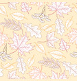 fallling leaves pattern vector image vector image