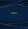 abstract polygonal pattern luxury on dark blue vector image