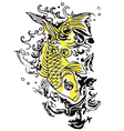 fish tattoo vector image vector image