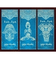 yoga banner vector image vector image