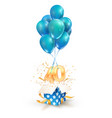 40th years celebrations greetings forty vector image vector image