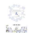 save date card 2 vector image