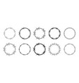 barbed wire circle frame shape design barbwire vector image
