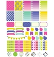 stickers and label tags colorful set vector image vector image