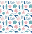 seamless background on theme sea vector image