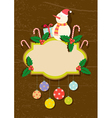 retro of christmas symbols vector image vector image