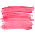 abstract watercolor hand red paint vector image