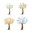 four seasons vector image