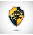 glass shield vector image vector image