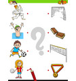 match children characters and sport activities vector image