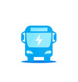 electric bus icon on white vector image vector image