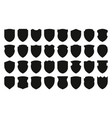 black shields collection medieval protection vector image