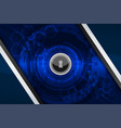 cyber digital tech lock vector image