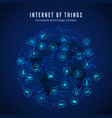 internet things iot concept global network vector image