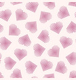 seamless geometric pattern with hearts vector image