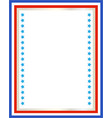 decorative american patriotic border vector image
