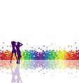 geometric rainbow vector image vector image