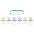 infographic template with 6 steps vector image