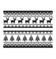 christmas pixel template for text with pattern vector image