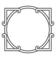 decorative abstract frame vintage border classic vector image vector image