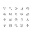 innovative icon set vector image