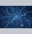 cpu concept circuit board technology background vector image