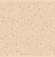 hand drawn pattern with autumn oak maple leaves vector image