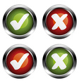white checkmarks labels vector image vector image