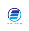 business finance logo company vector image