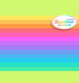 rainbow horizontal background vector image vector image