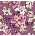 vintage seamless floral pattern vector image