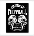football championship logo with ball sport vector image