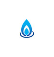 droplet water mineral logo vector image