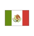 flag of the country mexican culture symbol vector image
