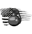 monochrome hand grenade vector image