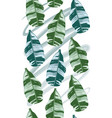seamless pattern with banana leaves vector image