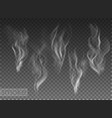 fog and smoke set isolated on transparent vector image vector image