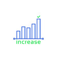 increase or growth like insight icon vector image