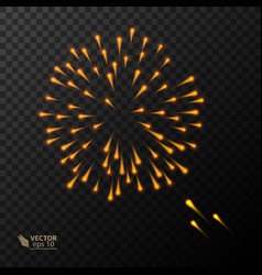 Abstract colorful explosion on dark background Vector Image